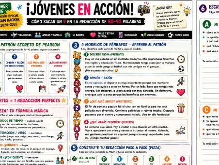 GCSE Spanish Writing 80 to 90 word task top revision NEW.
