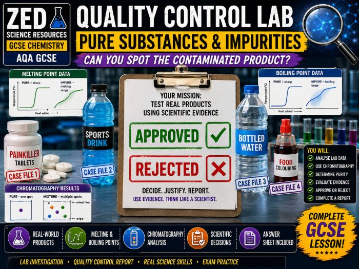 Pure Substances & Impurities | Quality Control Laboratory Investigation | GCSE Chemistry AQA