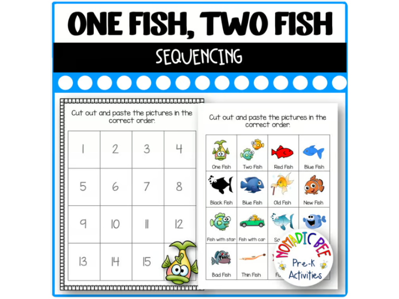 One Fish, Two Fish, Red Fish, Blue Fish Activities - Sequencing