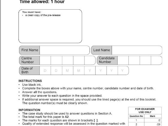 Practice Exam  - Unit 3 Cyber Security