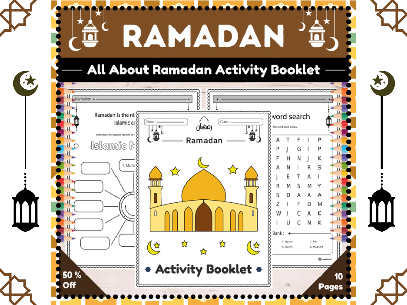 All about Ramadan Activity Booklet : 2nd Grade Comprehensive Activity Booklet
