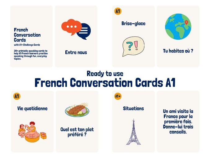 A1 French Conversation Cards