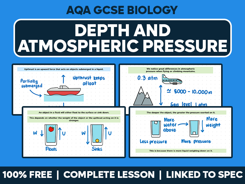 GCSE AQA Physics Complete Lesson - Depth and Atmospheric Pressure
