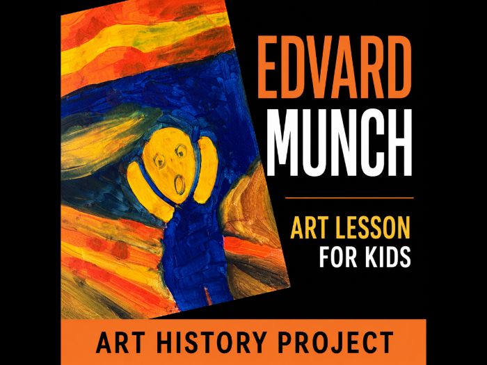 Edvard Munch Art Lesson for Kids - Expressionism, The Scream & Emotional Painting Project