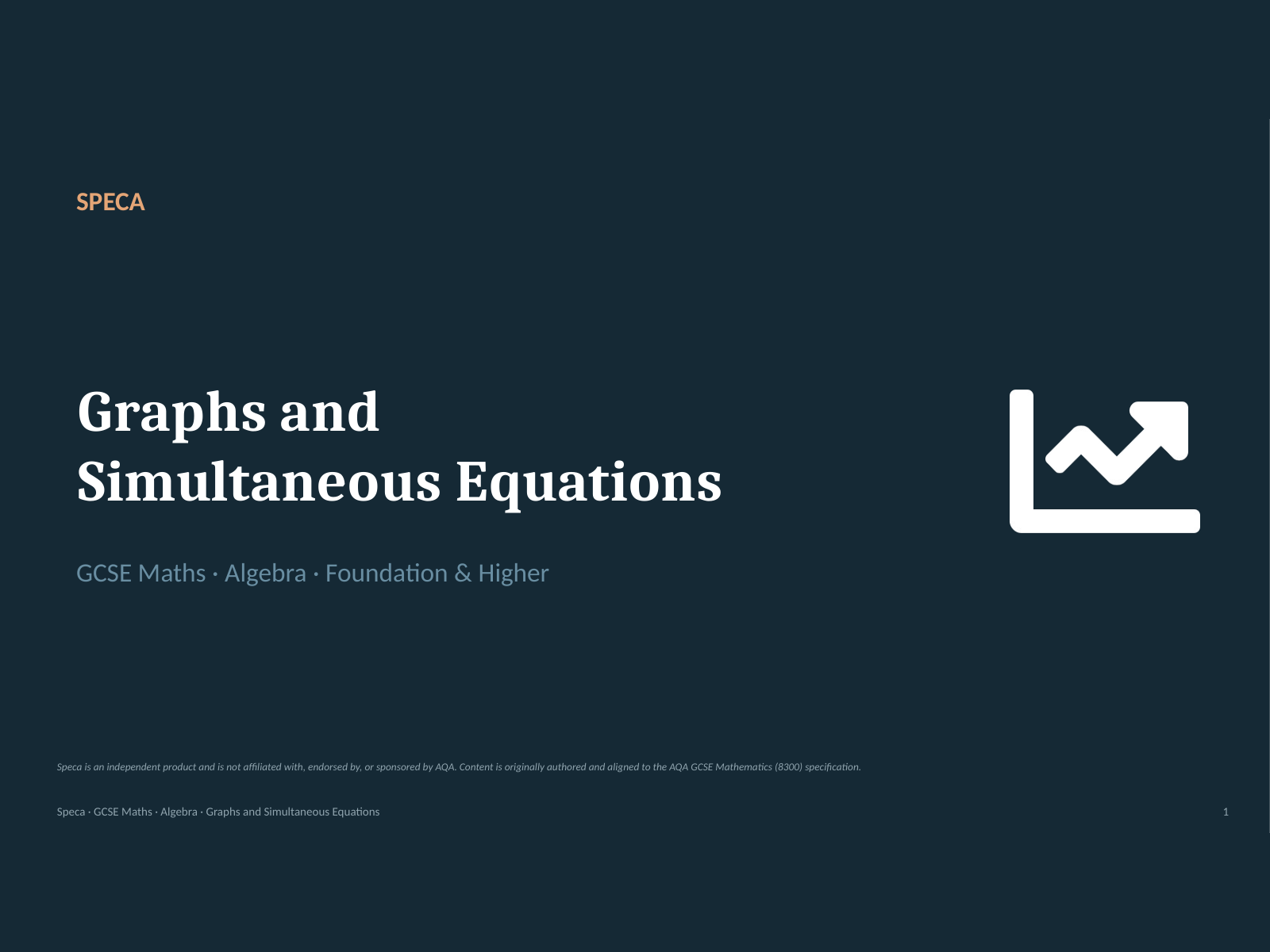 Graphs and simultaneous equations: complete AQA GCSE lesson bundle