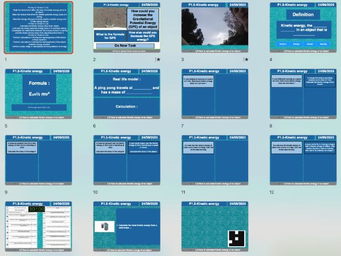AQA GCSE Physics P1.5-Kinetic energy and elastic energy stores | + Free AI Long-Answer Marking