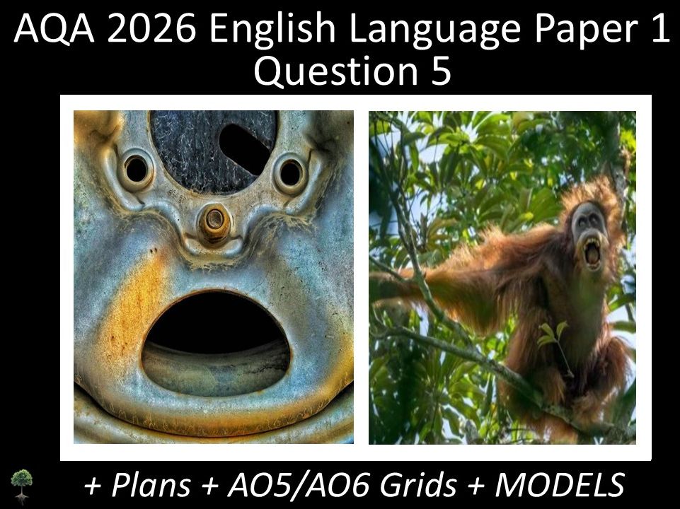 Two Question 5 - AQA 2026 GCSE English Language Paper 1 | Plans, AO Grids, Models