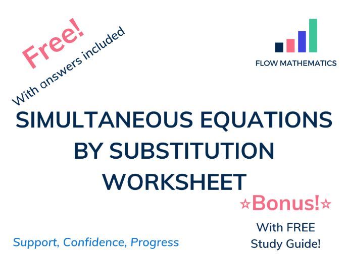 Simultaneous Equations By Substitution Teaching Resources Simultaneous Equations By Substitution Teaching Resources