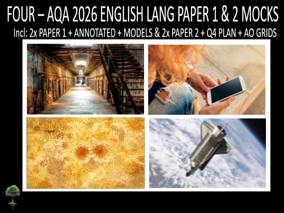 FOUR - AQA PAPER 1 & 2 | 2026 FULL MOCKS | ANNOTATED | Q4 PLAN | AO GRIDS | MODELS