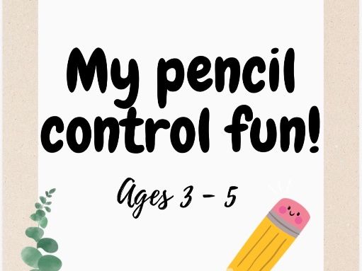 My pencil control fun