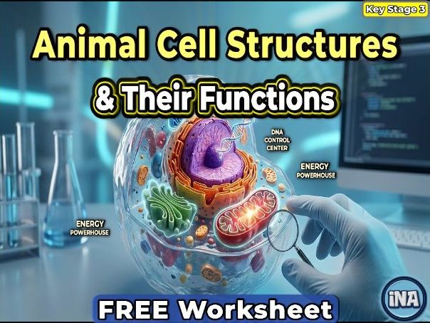 Animal Cell Structures and Their Functions - FREE KS3 Biology Worksheet