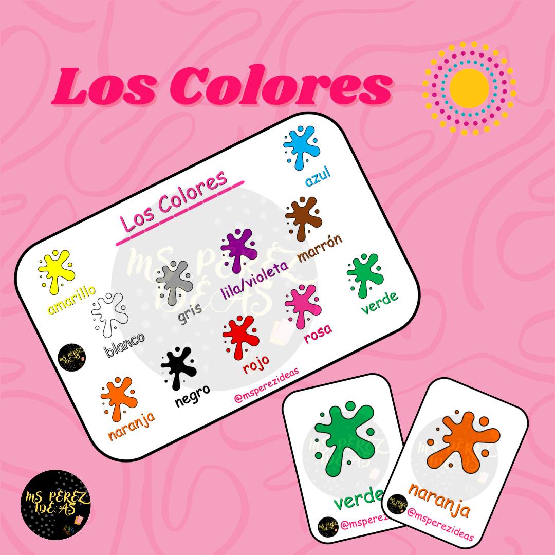 Los colores (colours) Spanish Teaching Resources