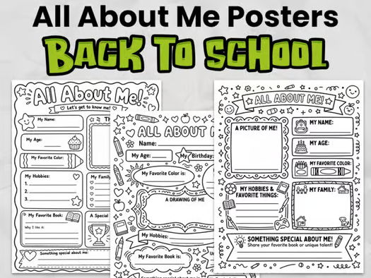 FREE All About Me Writing Template | Back to School Activity | Primary No-Prep Printable