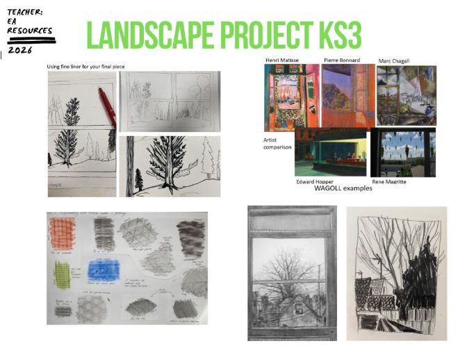 View Through a Window Project |Drawing, Observation & Final Piece