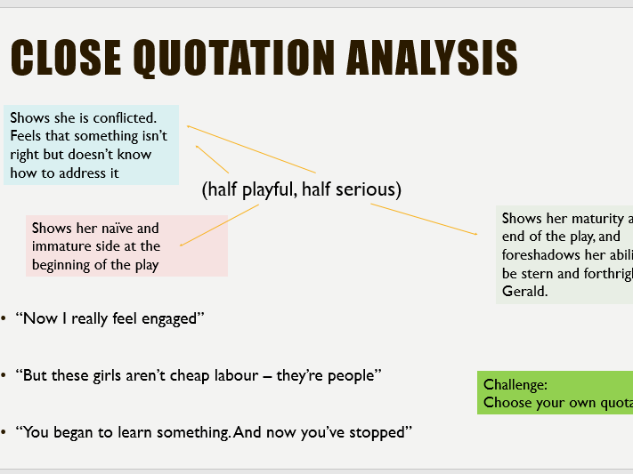 An Inspector Calls Character Analysis