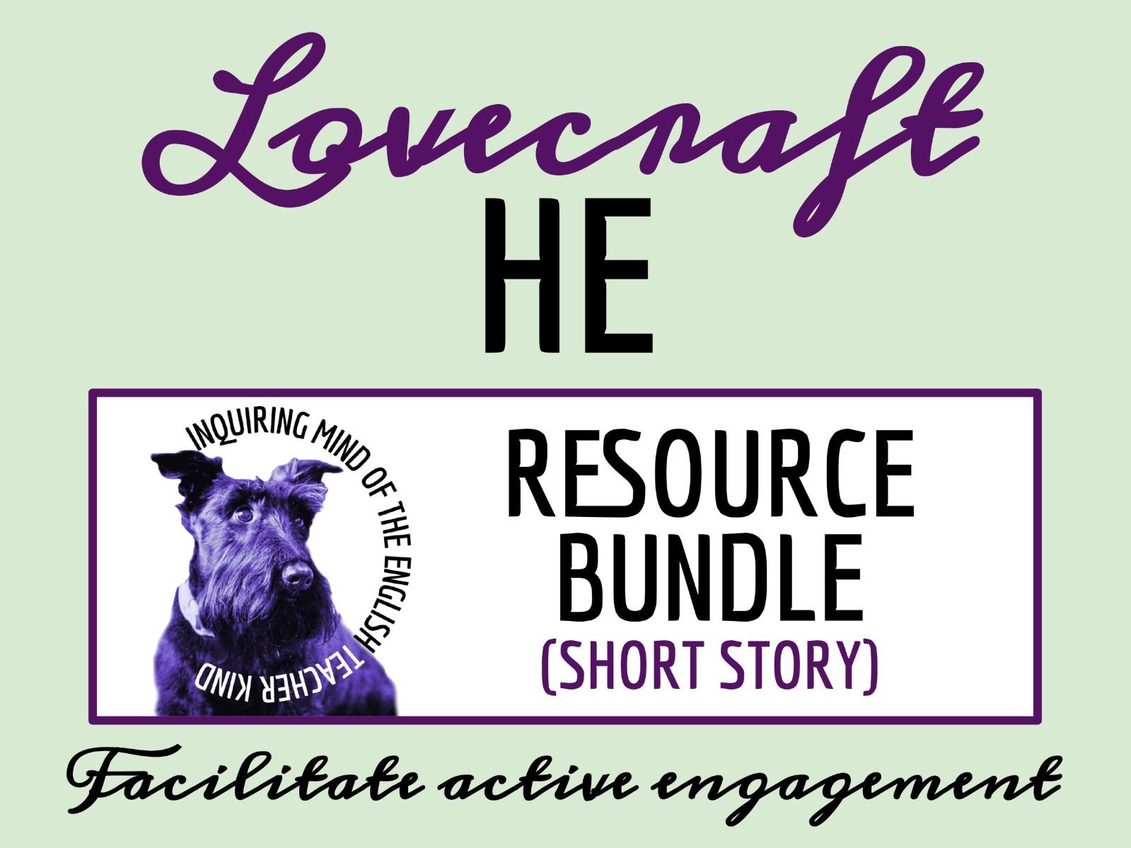 "He" by H.P. Lovecraft Quiz, Analysis Worksheet, and Vocabulary Activities for High School