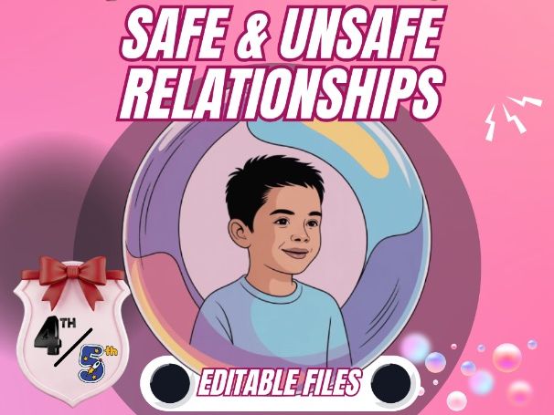 Safe & Healthy Relationships| PSHe |  Boundaries & Trusted Support