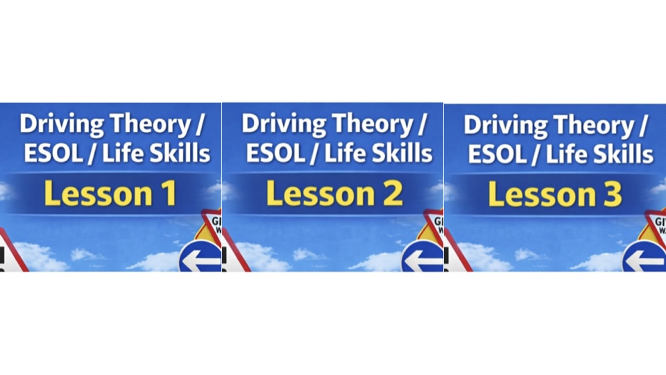 3 session Driving Theory ESOL Bundle | Highway Code Rules 159–175 | Pre-Entry – Entry 3 | Adult ESOL