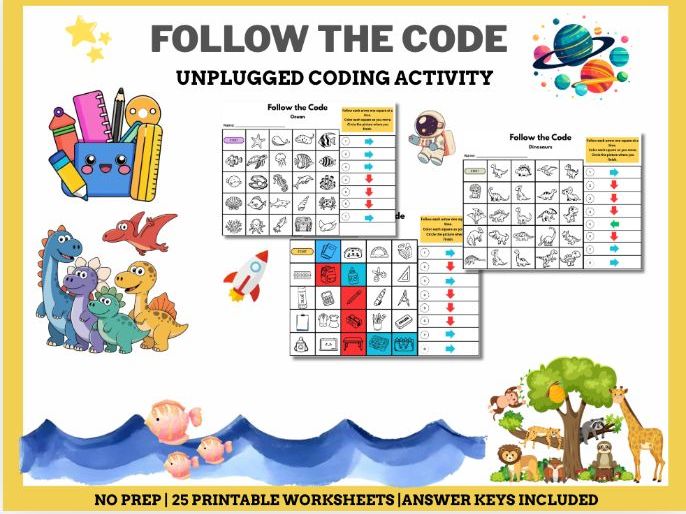 Follow the Code – Unplugged Coding Activities