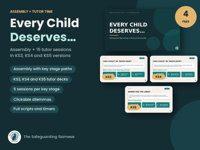 Children's Rights Assembly + Tutor Time: Every Child Deserves (KS3, KS4, KS5)