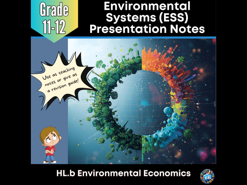 IB DP ESS HL.b Environmental Economics - Teaching Notes & PowerPoint 2026