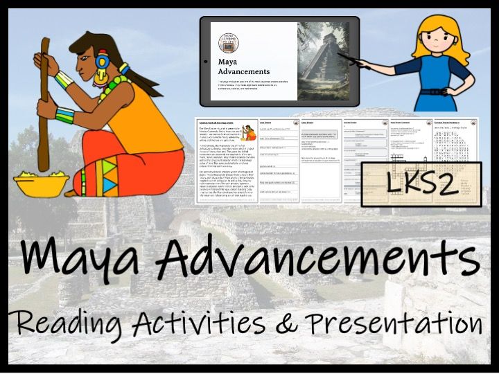 Maya Empire Advancements Reading Comprehension Activities | Year 3 or Year 4