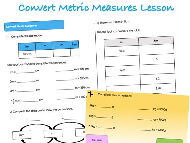 Year 6 Converting Units - Convert Metric Measures Lesson