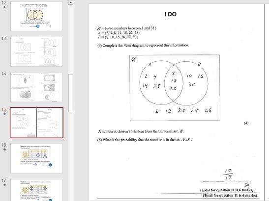 Construct and interpret conditional probabilities (Venn diagrams and two-way tables)
