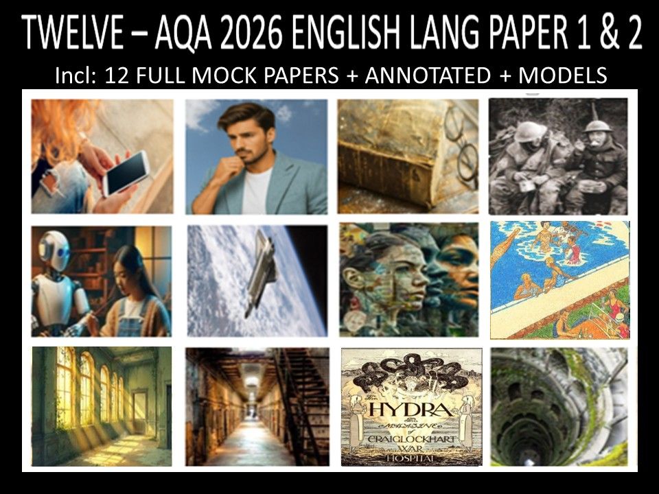 TWELVE - AQA PAPER 1 & 2 | 2026 FULL MOCKS | ANNOTATED | MODELS