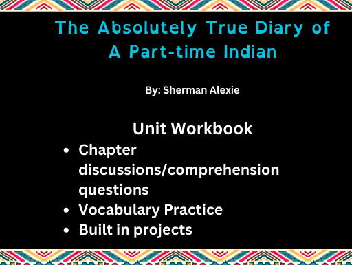 The True Diary Of A Part Time Indian Summary Absolutely True Diary of A Part-time Indian Workbook | Teaching Resources