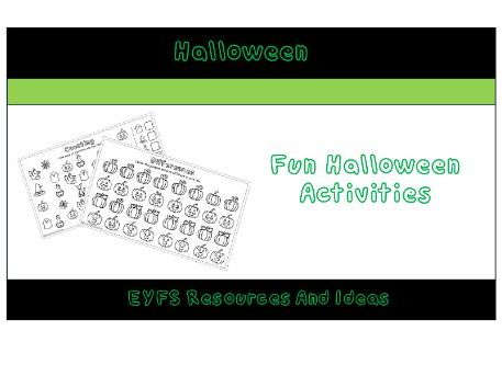 Halloween Early Years Activity Worksheets | Halloween Maths, Matching, Counting