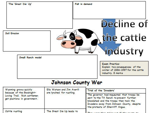 Cattle Industry (Rise and Decline): REVISION American West