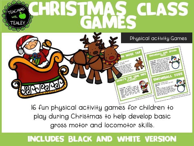 Christmas Sports Games for Kids Teaching Resources