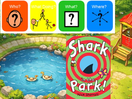 Shark in the Park_Reception colourful semantics lesson