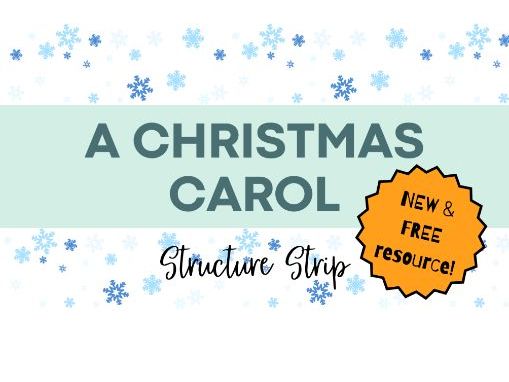 A Christmas Carol Structure Strip for Essay Writing