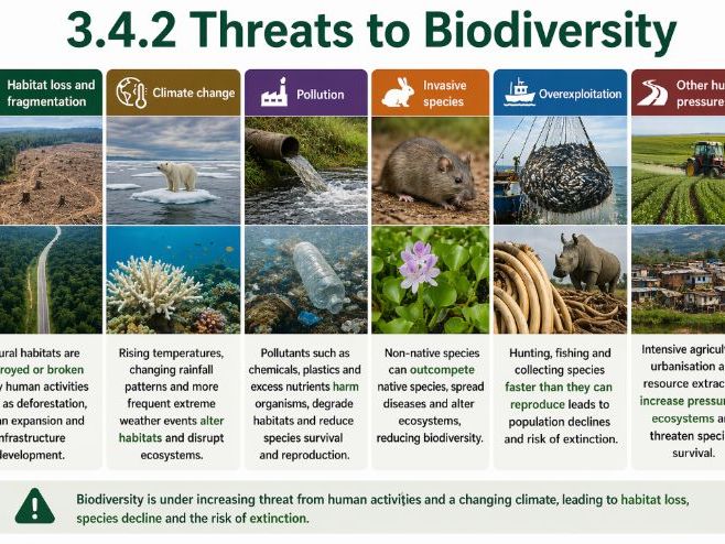 iAL Edexcel Geography - Topic A2 Biodiversity Under Threat - 3.4.2 Threats to Biodiversity