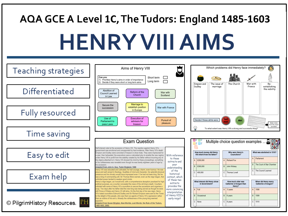 The Aims of Henry VIII: Kingship, Glory and Early Ambitions | AQA A Level History