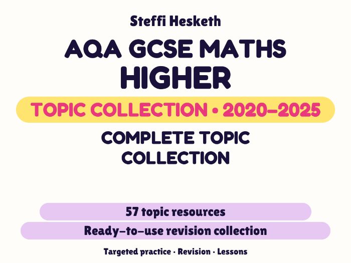 AQA GCSE Maths Higher: Complete topic collection Exam Questions | 2020-2025