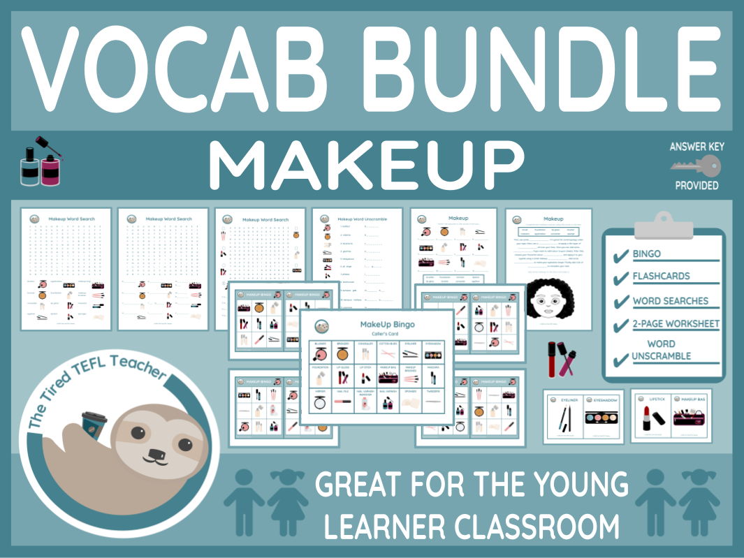 ESL Makeup Vocabulary Bundle