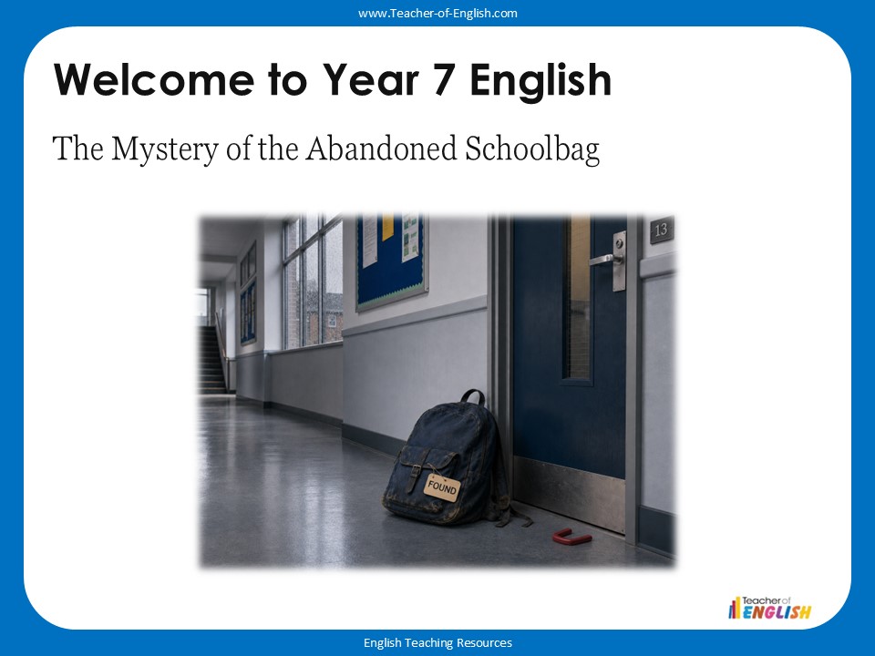 Welcome to Year 7 English