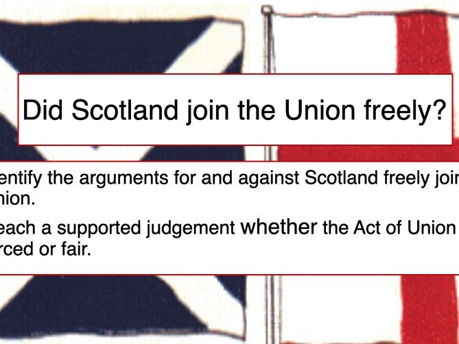 Act of Union - Did Scotland join freely?