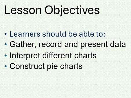 Handling Data - Pie Charts. Maths Functional Skills L2 GCSE Full Lesson
