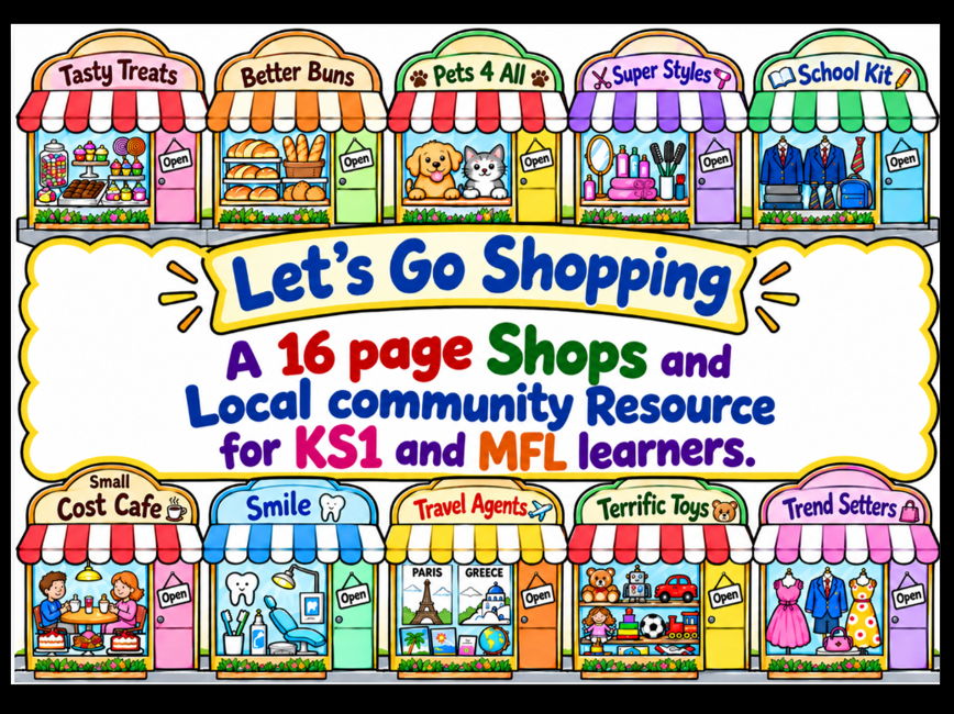 Let's Go Shopping for MFL and KS1 Pupils