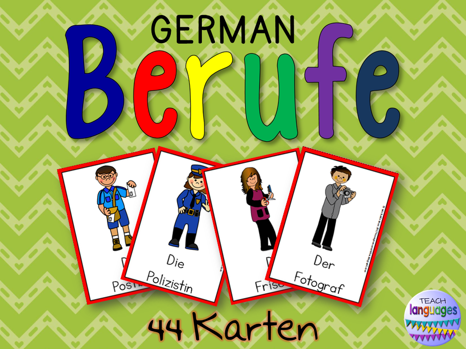 German Word Cards- Deutsch Berufe Karten