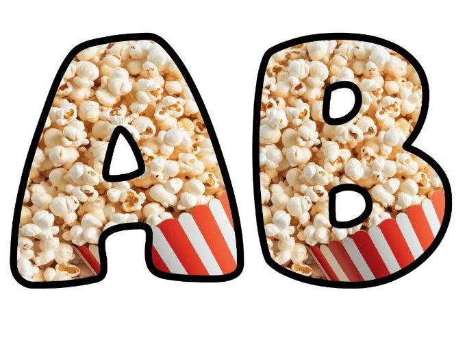Popping with Great Work Classroom Display | Lettering Set | Upper & Lowercase, 0-9 and Signs