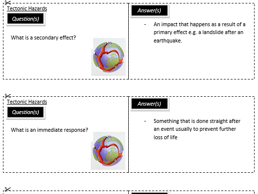 New Aqa 9 1 Geography Revision Cards For Paper 1 Teaching Resources 3722