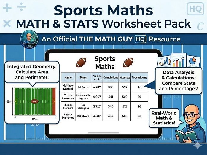 Sports Maths - Maths questions with a sports theme!