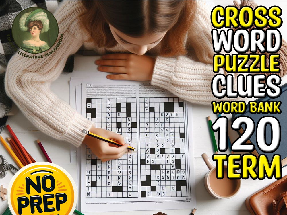 Informational Text #1-8 ELA Vocabulary Crossword Puzzle