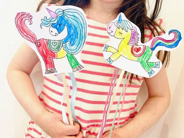 Unicorn Wanda Colour In Activity