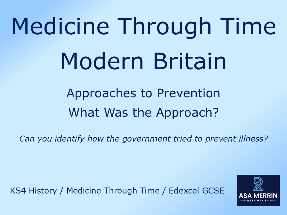 GCSE Medicine Through Time | Modern | Prevention | Free Revision Worksheet